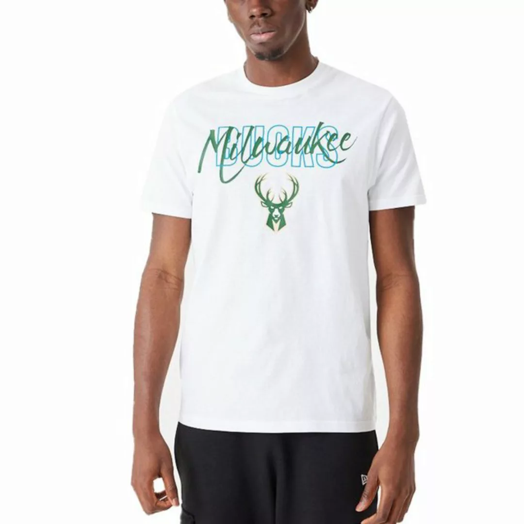 New Era Print-Shirt SCRIPT NBA Milwaukee Bucks günstig online kaufen