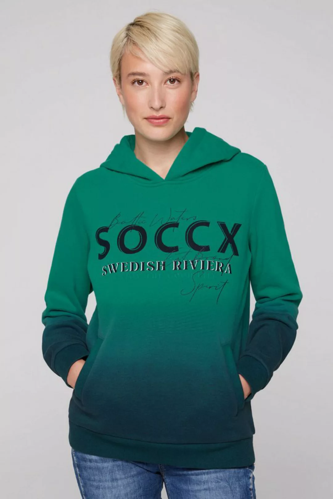 SOCCX Kapuzensweatshirt, mit Glitzer-Effekten günstig online kaufen