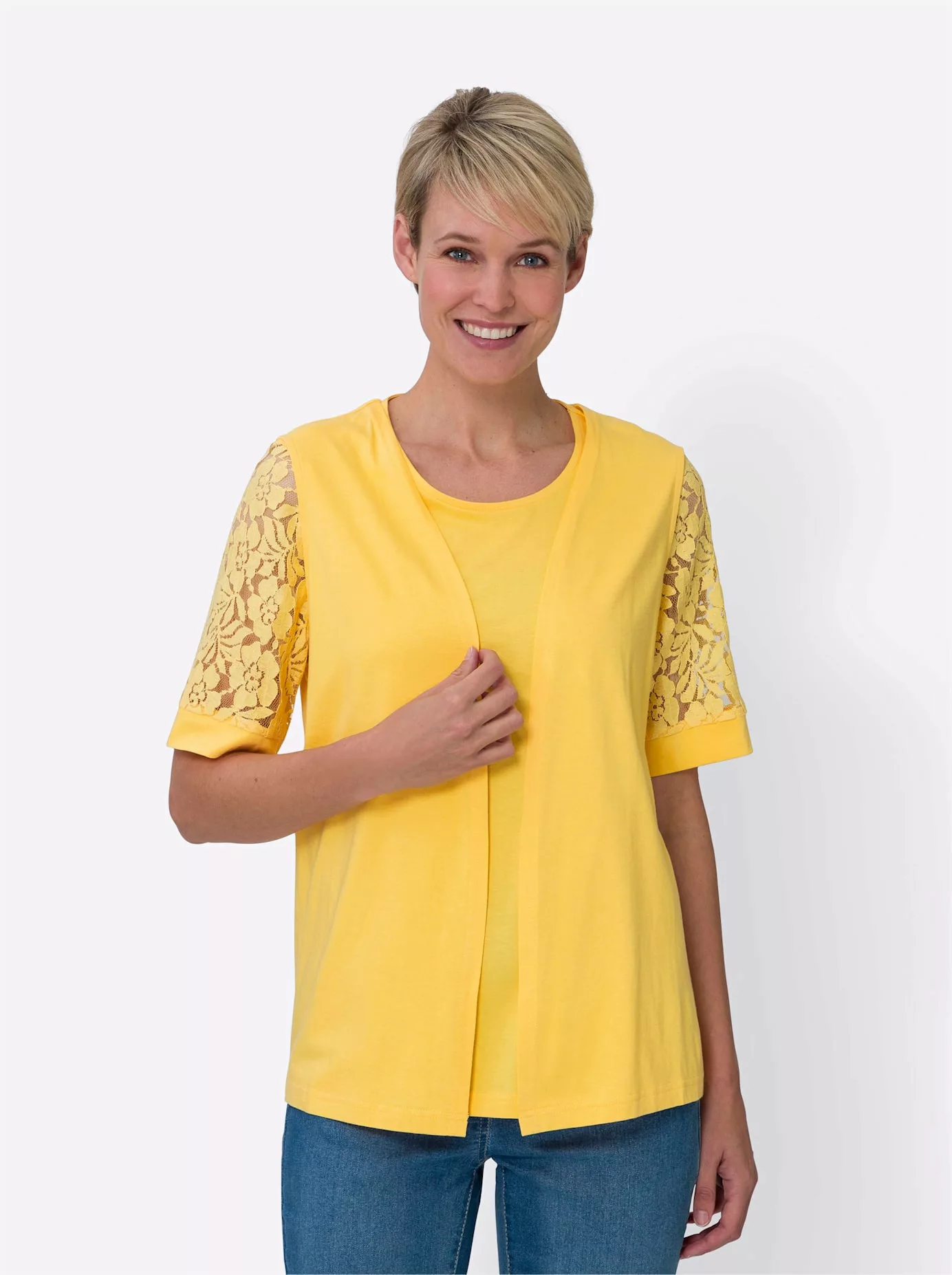 Classic Basics T-Shirt "Set: Shirt+Weste", (2 tlg.) günstig online kaufen
