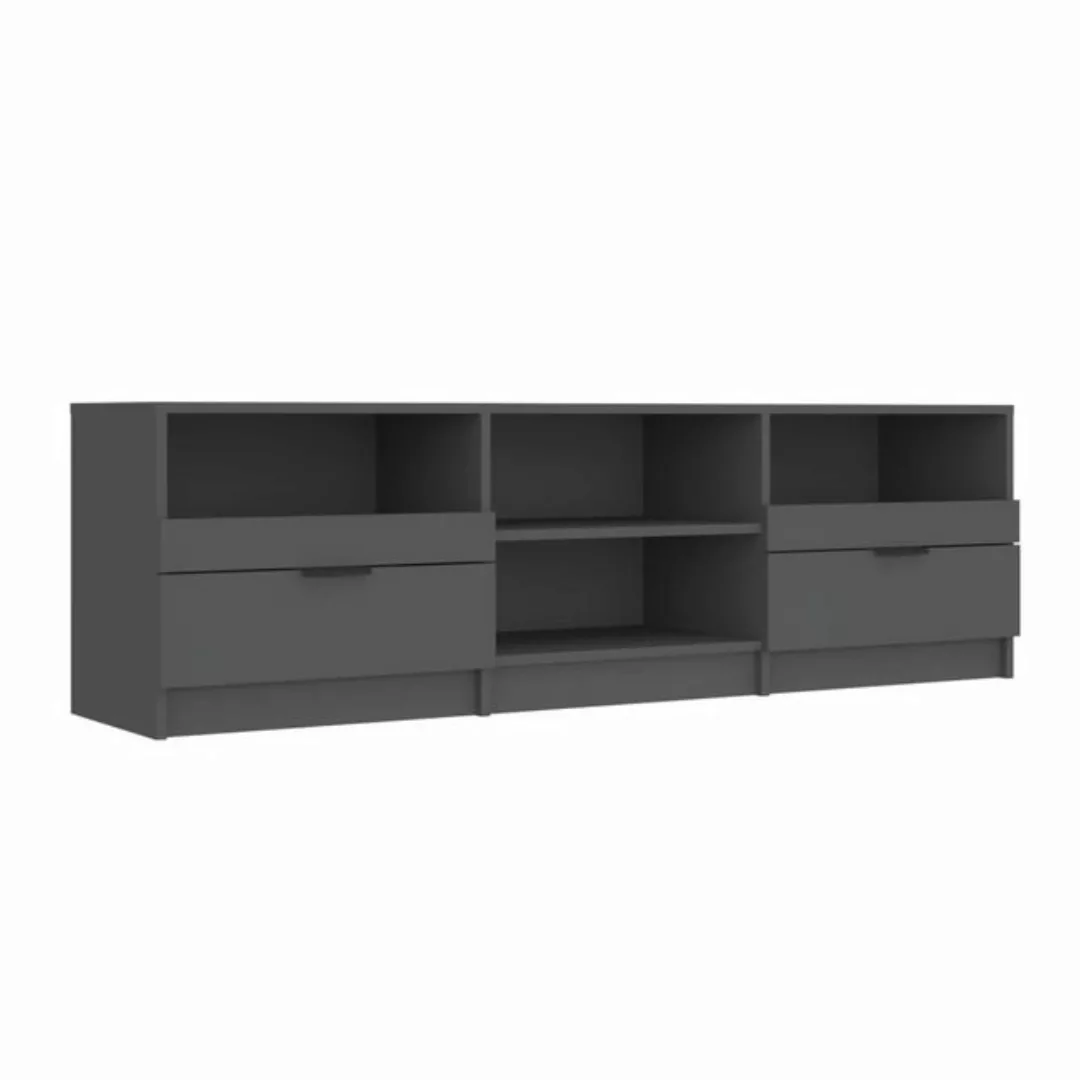 furnicato TV-Schrank Schwarz 150x33,5x45 cm Holzwerkstoff (1-St) günstig online kaufen