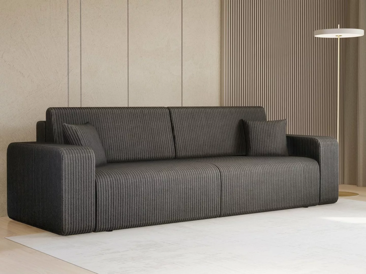 Compleo Schlafsofa Cordstoff LAGAS, beweglicher Kissen, mit Bettkasten, Mod günstig online kaufen