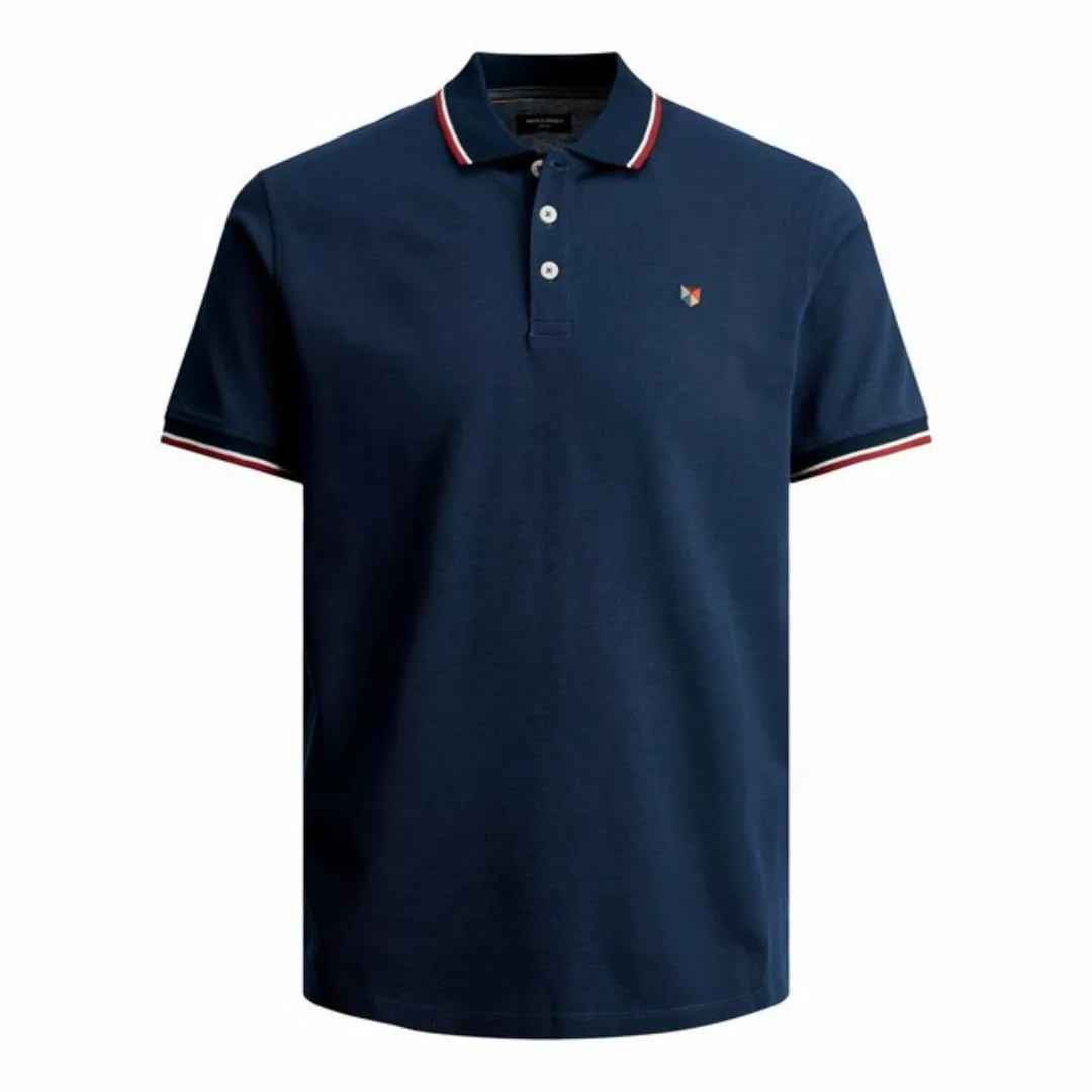 Jack & Jones T-Shirt Polo T-Shirt Pique Kurzarm Hemd Basic JPRBLUWIN 5525 i günstig online kaufen