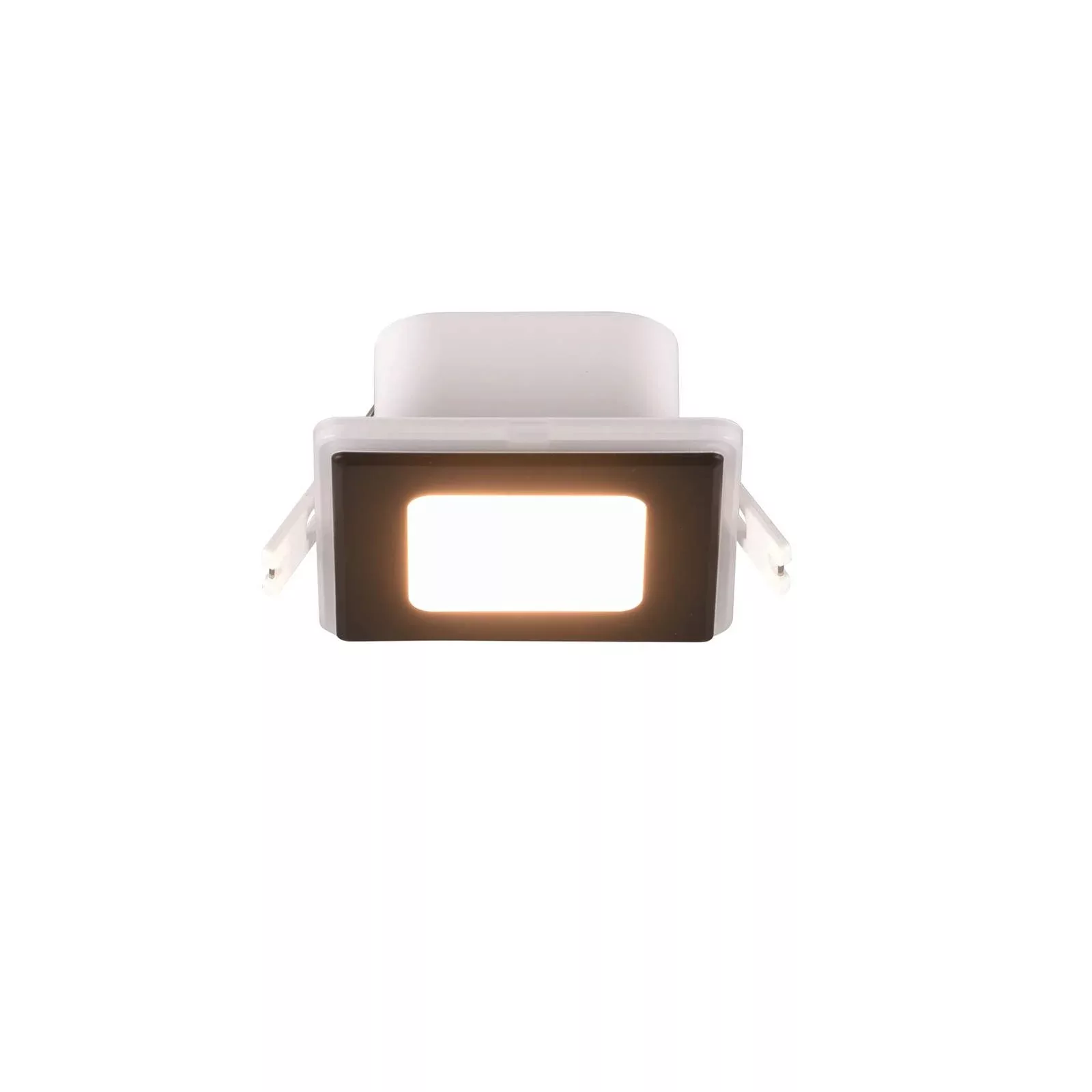 Trio LED-Einbaustrahler Nimbus 1-flammig Schwarz Matt 8,5 cm x 8,5 cm günstig online kaufen