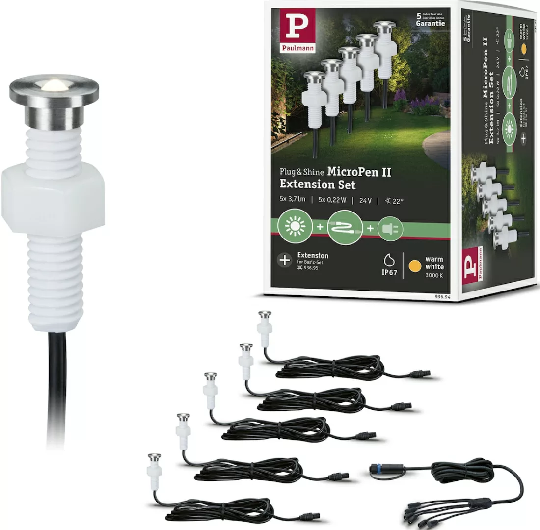 Paulmann Plug & Shine Einbaulampe 93695 5er Basis günstig online kaufen