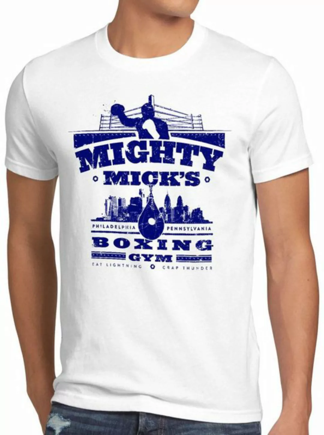 style3 Print-Shirt Herren T-Shirt Mick's Boxing Rocky balboa mighty mick gy günstig online kaufen