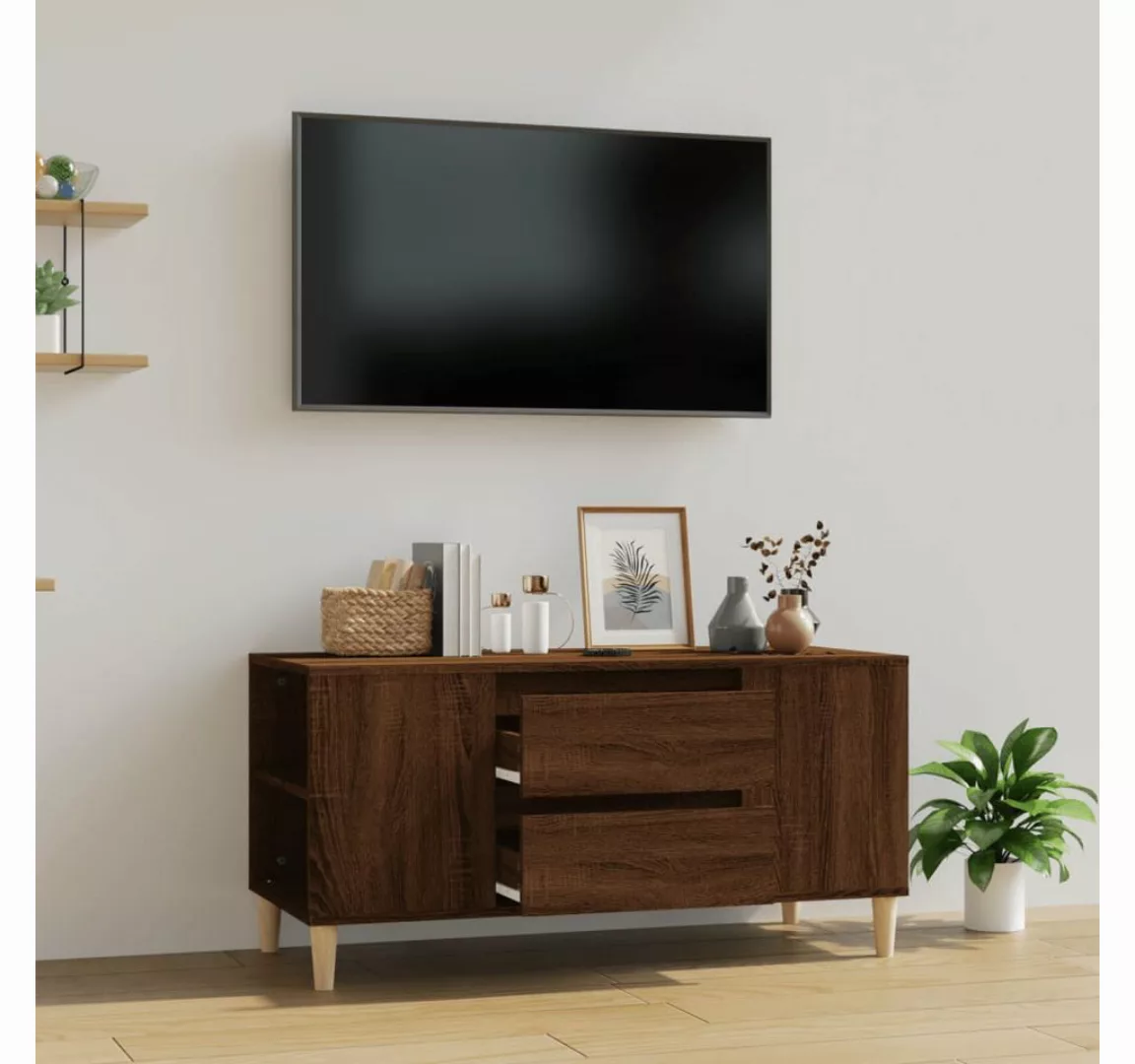 vidaXL TV-Schrank TV-Schrank Braun Eichen-Optik 102x44,5x50 cm Spanplatte T günstig online kaufen