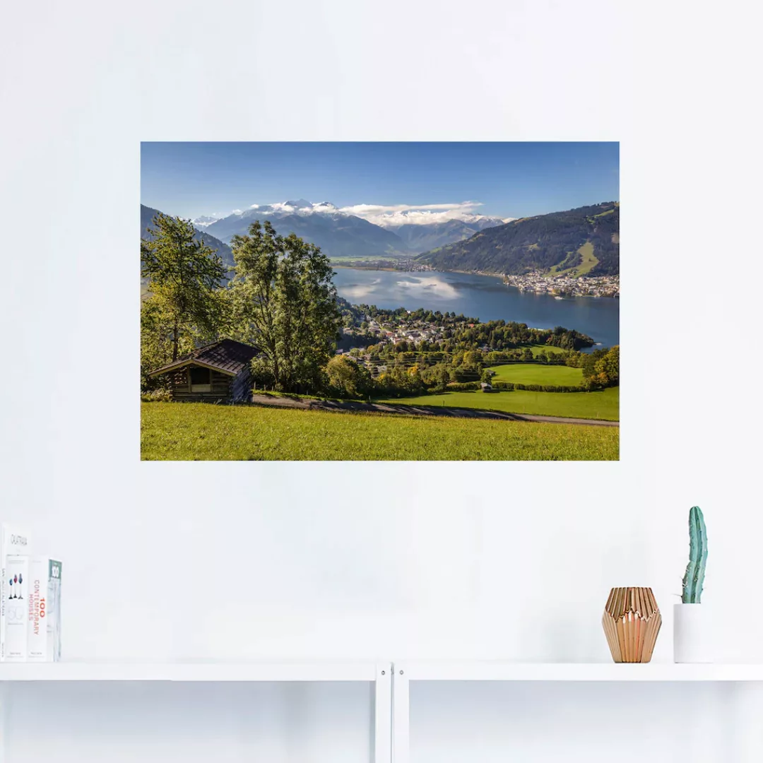 Artland Wandbild "Blick auf den Zeller See", Berge & Alpenbilder, (1 St.), günstig online kaufen