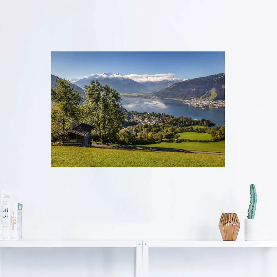 Artland Wandbild »Blick auf den Zeller See«, Berge & Alpenbilder, (1 St.), günstig online kaufen