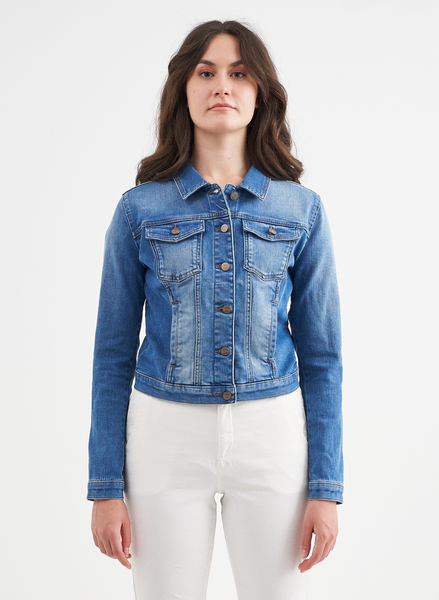 Jenna - Denim Jeans Jacke Regular Aus Bio Baumwolle günstig online kaufen