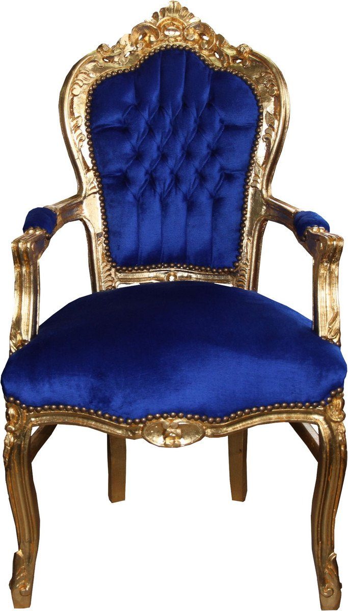 Casa Padrino Esszimmerstuhl Barock Esszimmerstuhl Blau günstig online kaufen
