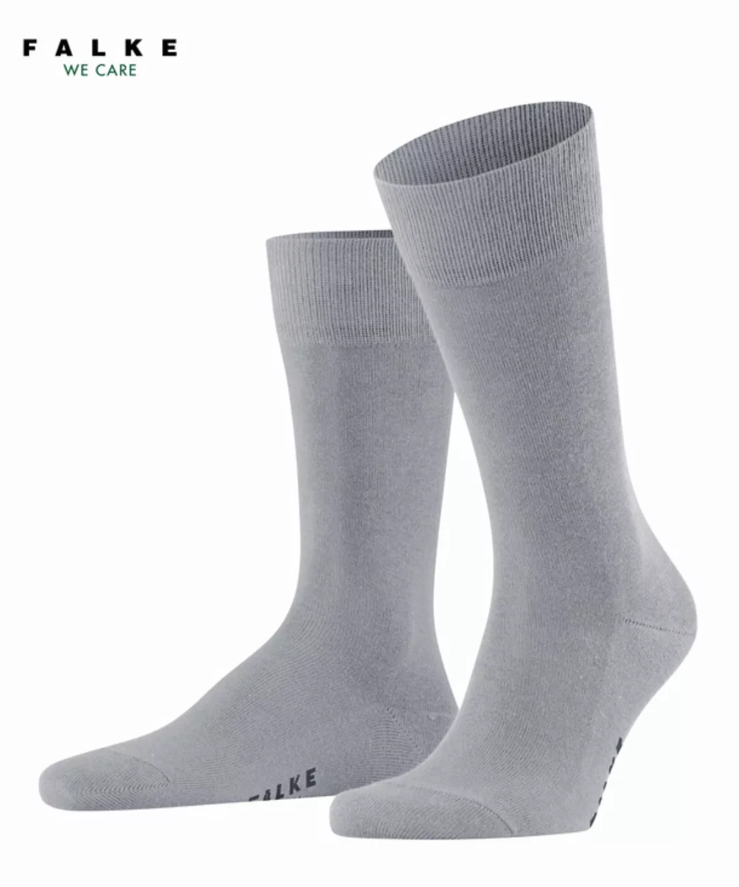 FALKE Family Herren Socken, 43-46, Grau, Uni, Baumwolle, 14657-321403 günstig online kaufen