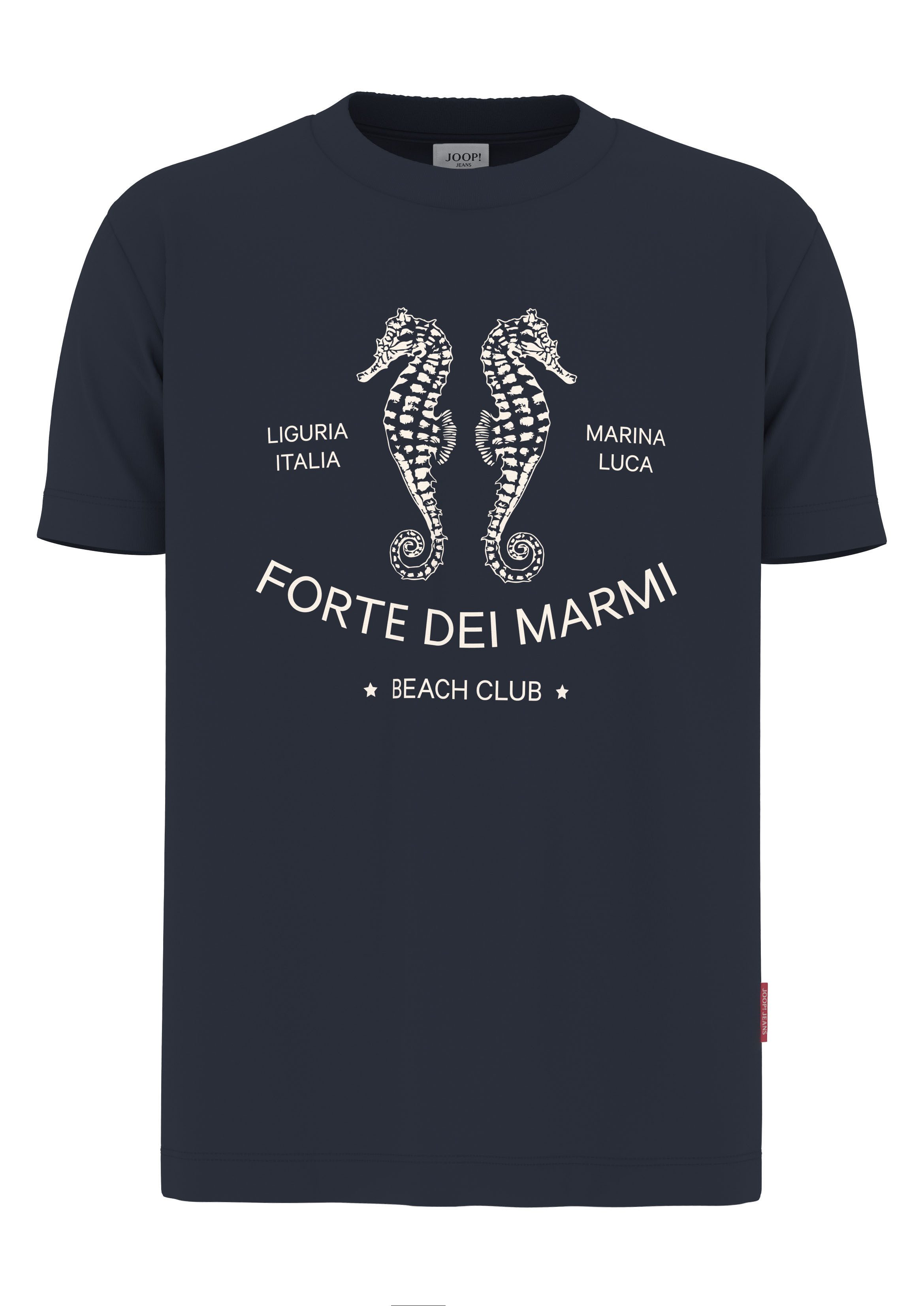 Joop Jeans Kurzarmshirt Almir Mit Italienprint günstig online kaufen