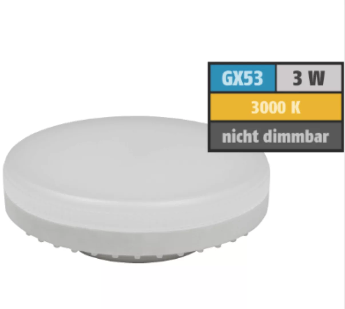LED-Strahler 3Watt warmweiß GX53 LS-353 günstig online kaufen