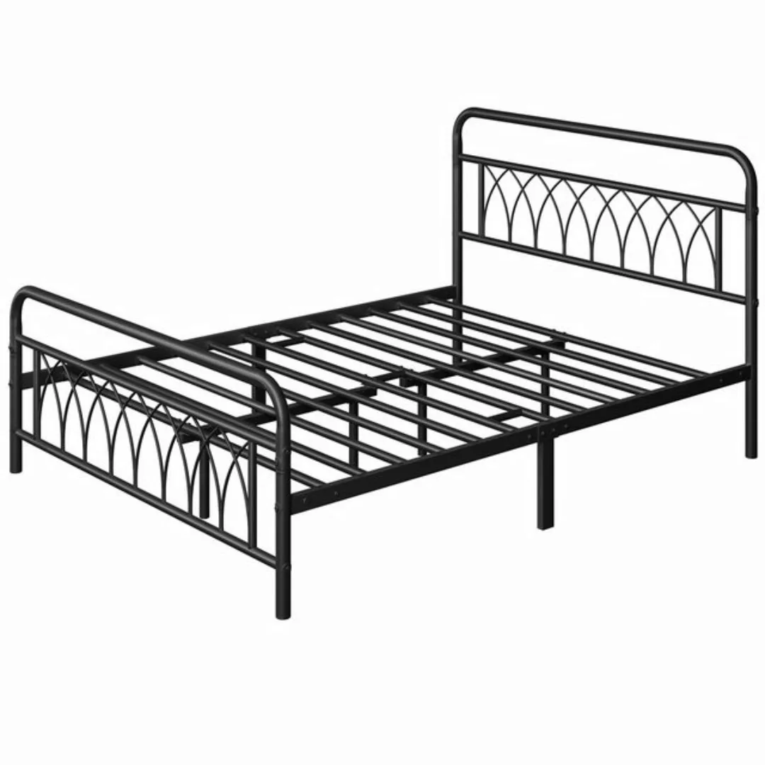 Yaheetech Metallbett, Bettrahmen Vintage mit Lattenrost, Einzelbett/ Doppel günstig online kaufen