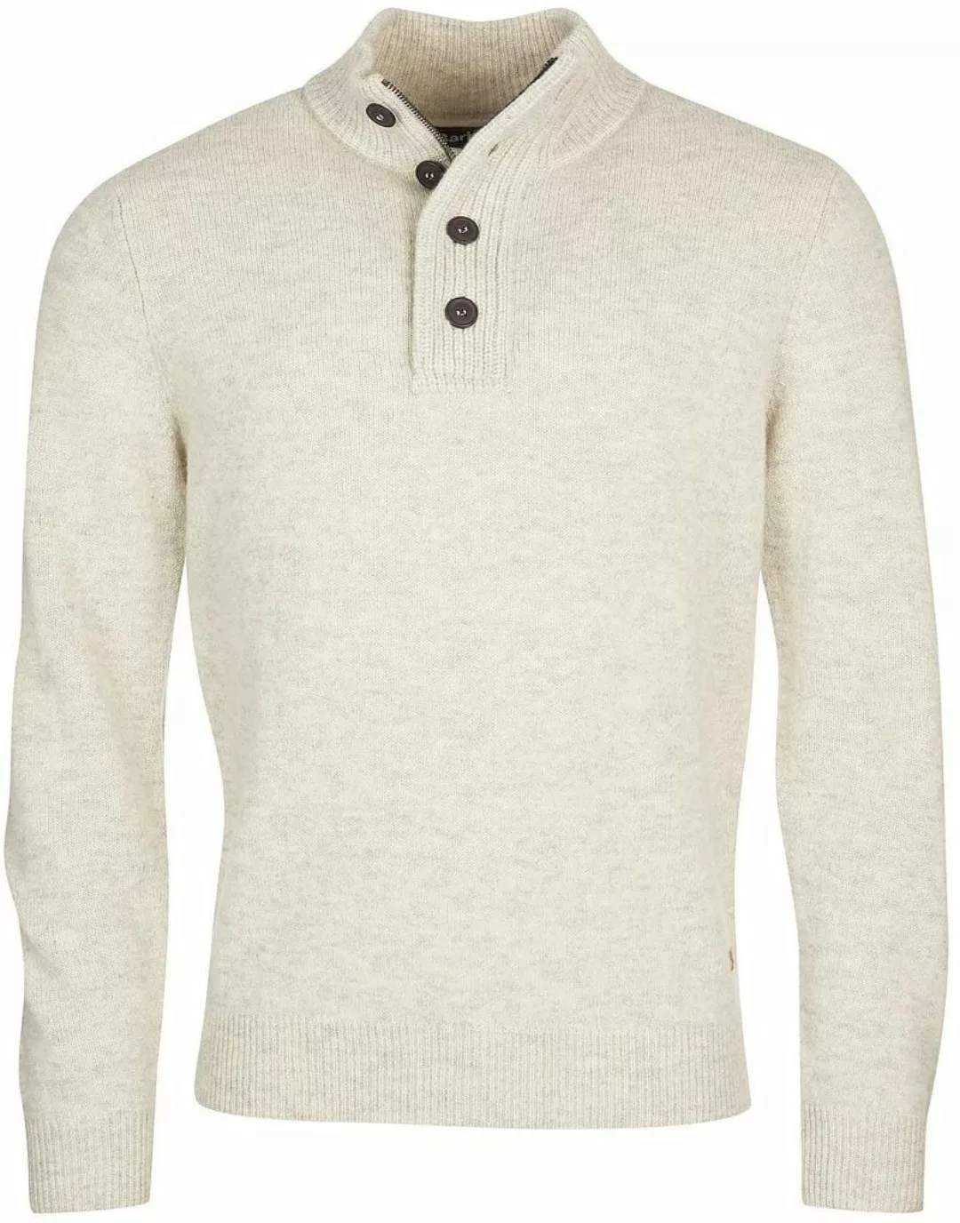 Barbour Mocker Pullover Merino Wolle Hellbeige - Größe XL günstig online kaufen