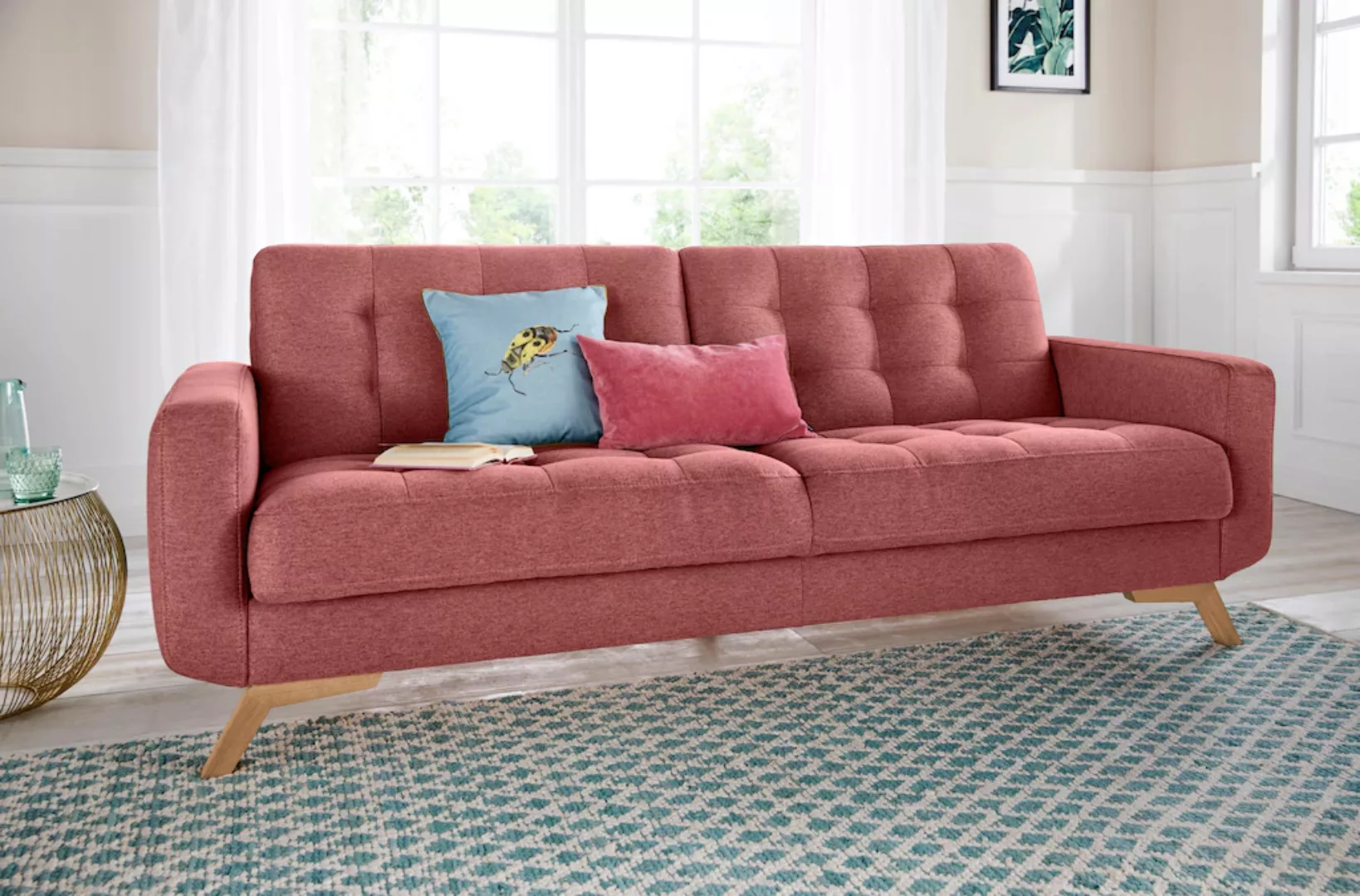exxpo - sofa fashion 3-Sitzer "Fiord", mit Bettfunktion und Bettkasten günstig online kaufen