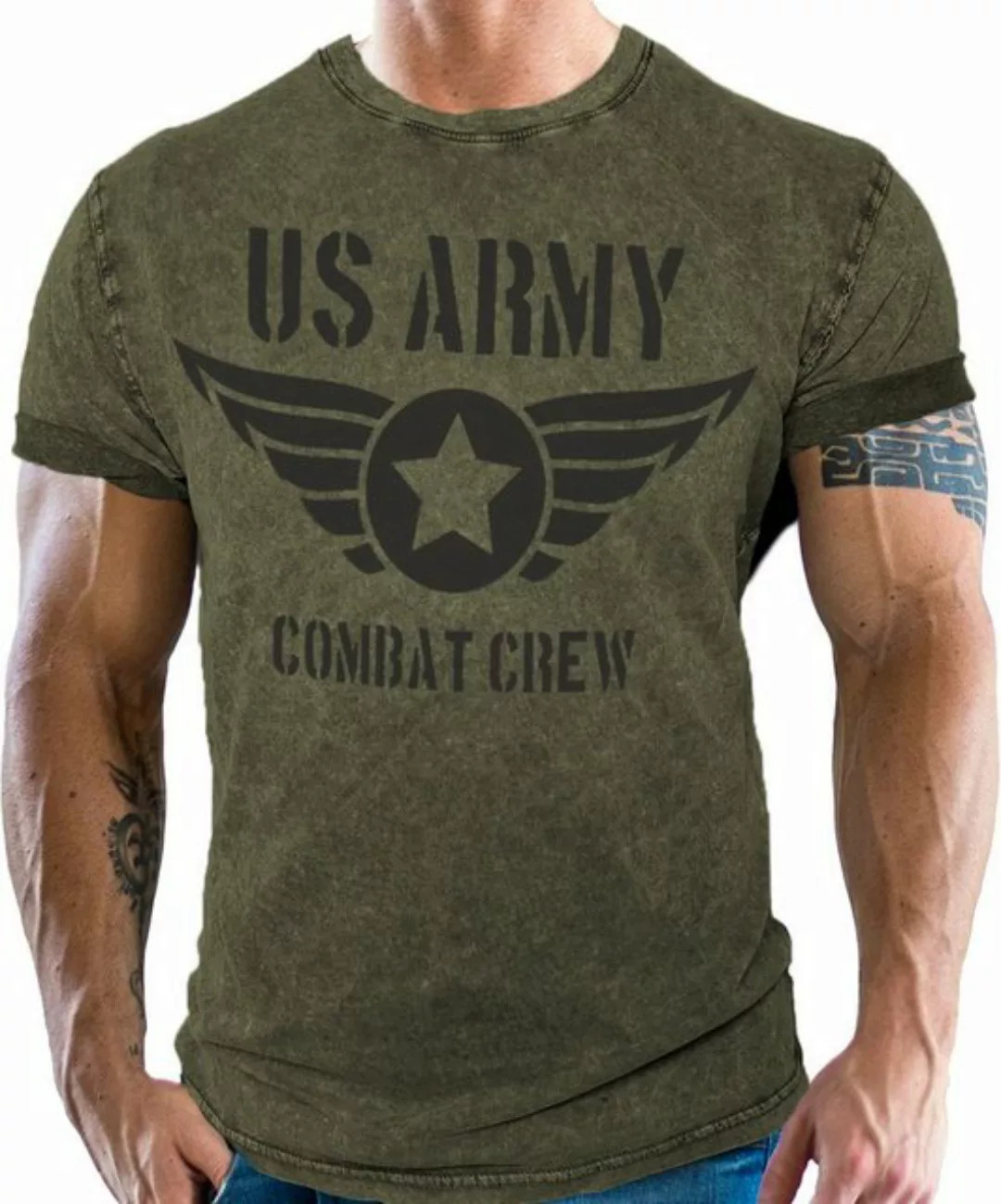 GASOLINE BANDIT® T-Shirt für US Army Fans: Combat Crew günstig online kaufen
