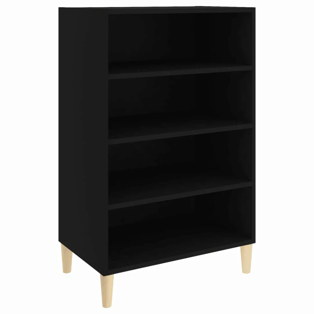 Sideboard Schwarz 57x35x90 Cm Spanplatte günstig online kaufen