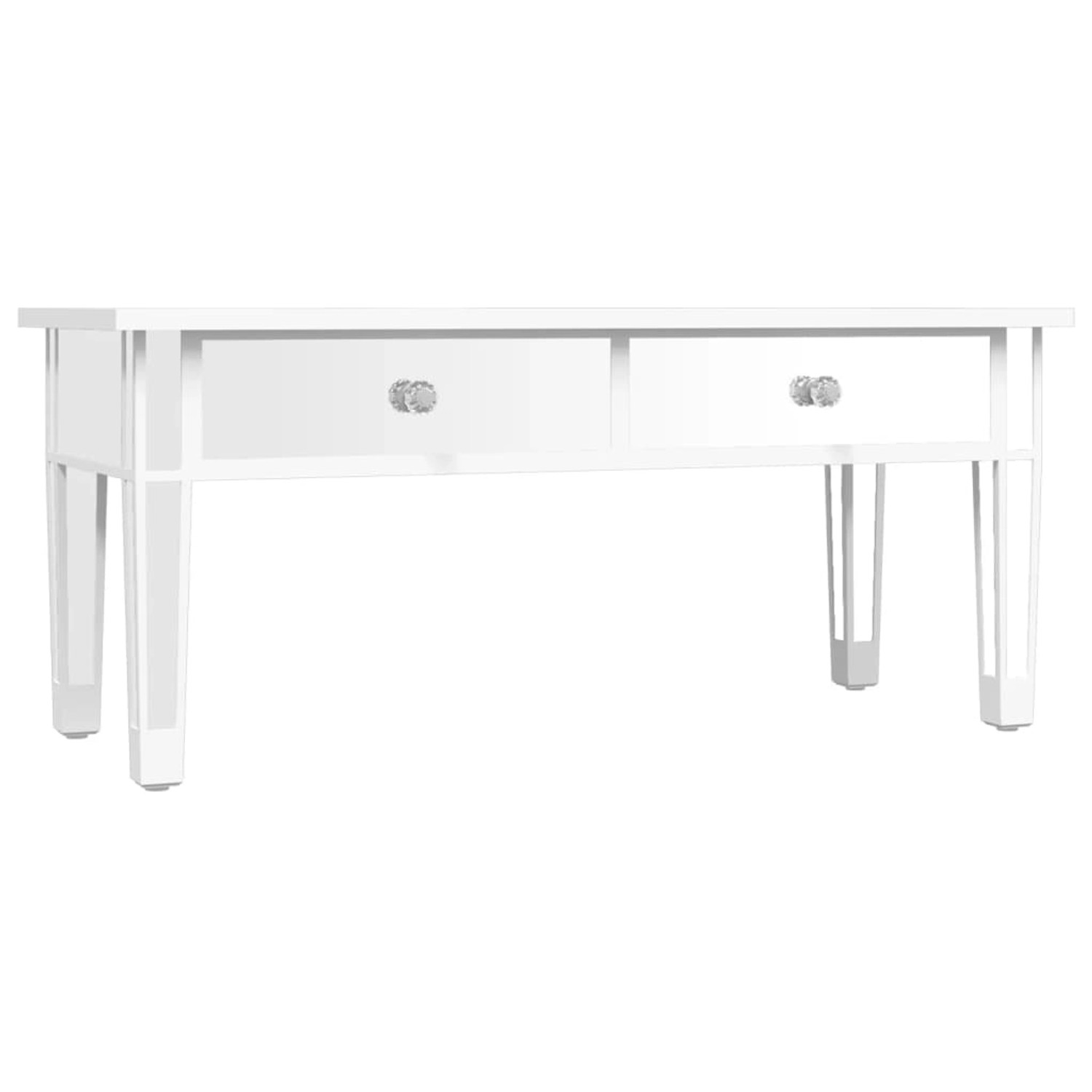 vidaXL Spiegel-Couchtisch 106x45x45 cm Holzwerkstoff und Glas günstig online kaufen