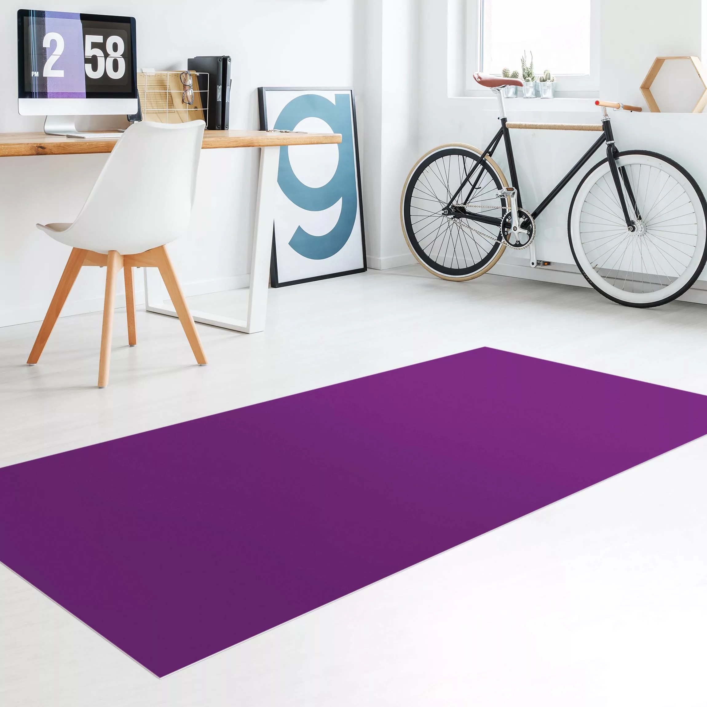 Vinyl-Teppich Colour Purple günstig online kaufen