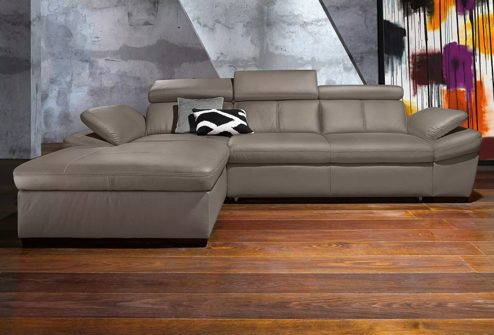 exxpo - sofa fashion Ecksofa »Salerno, klassisch modernes Funktionssofa, ho günstig online kaufen