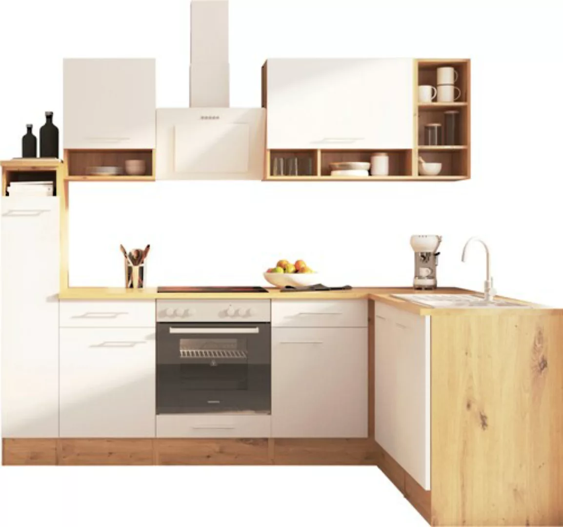 RESPEKTA Küche "Hilde", Breite 250 cm, wechselseitig aufbaubar günstig online kaufen