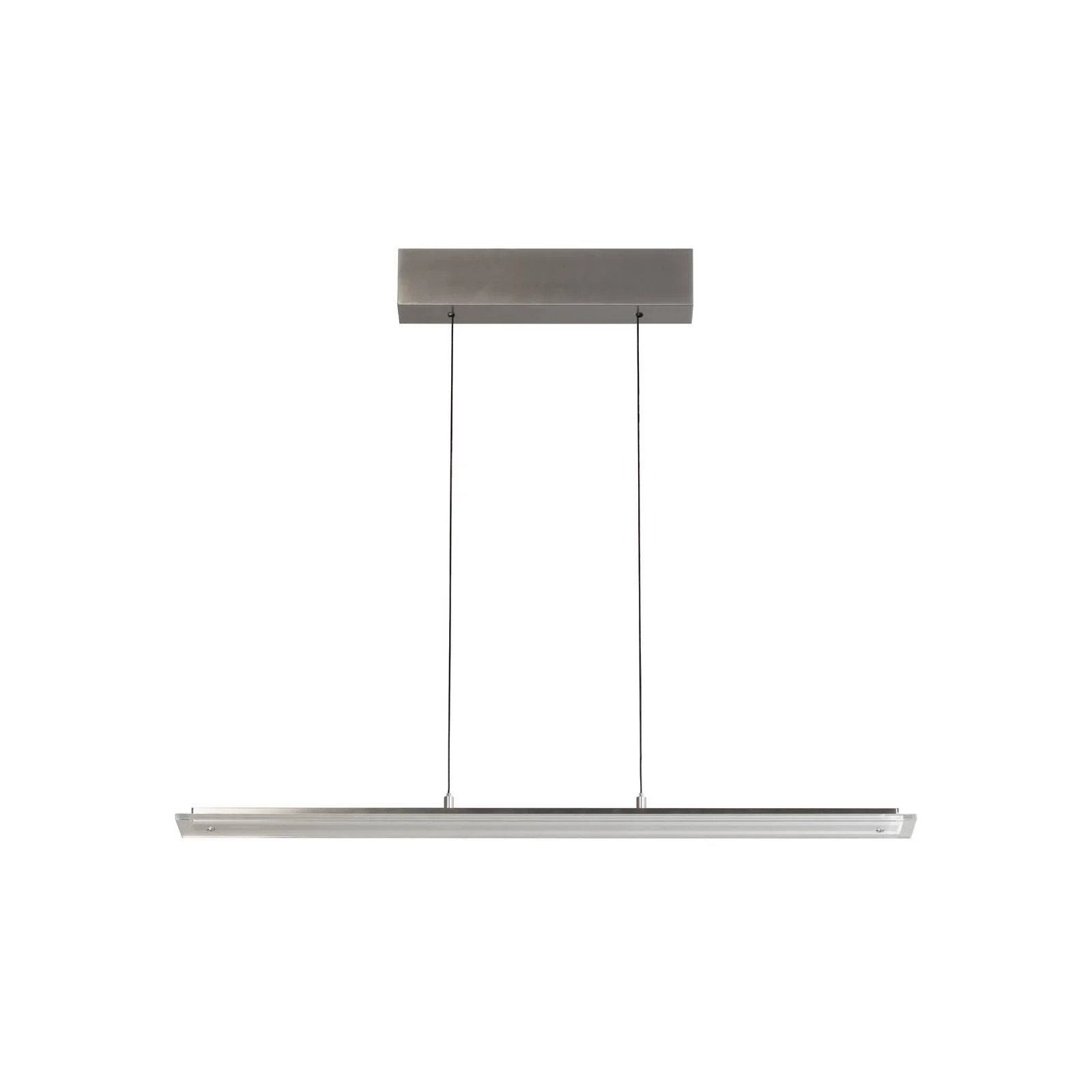 LED-Pendellampe Torvi, Länge 135 cm, nickelfarben/weiß, CCT günstig online kaufen