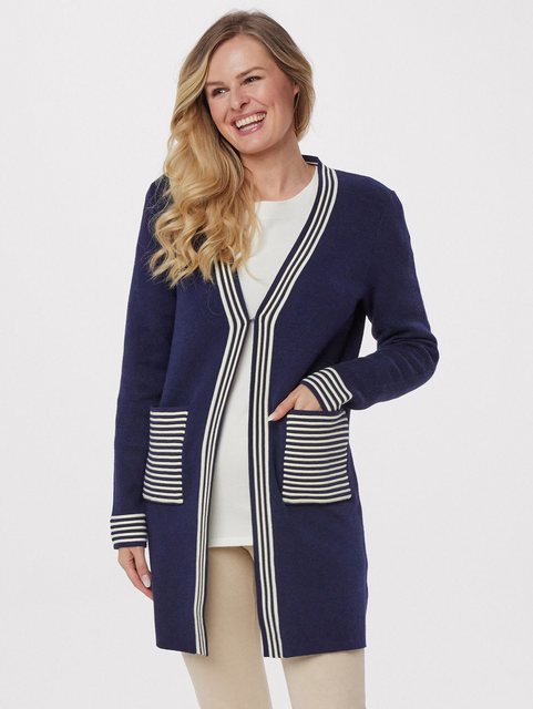 MONACO blue Cardigan Cardigan Figurumspielend mit aufgesetzten Taschen günstig online kaufen