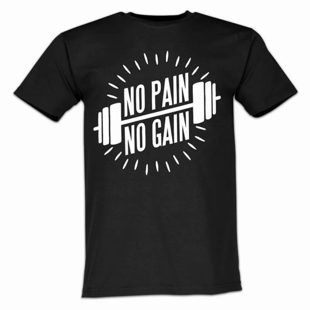 Lustige & Witzige T-Shirts T-Shirt T-Shirt No Pain No Gain Fun-Shirt Party günstig online kaufen