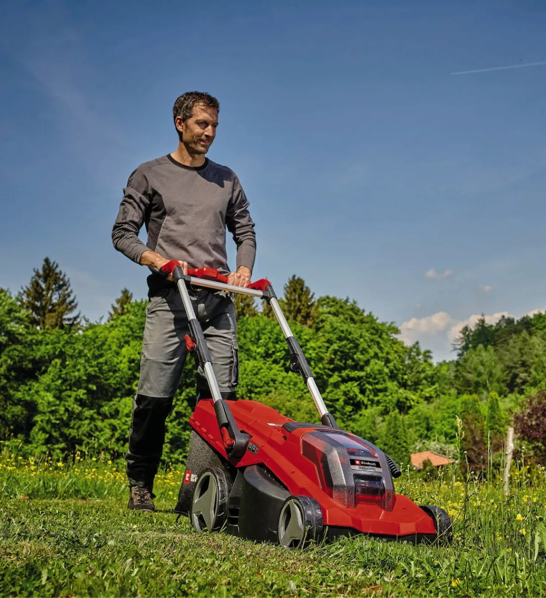 Einhell Akkurasenmäher "Einhell Power X-Change RASARRO 36/40", mit 2x Akku günstig online kaufen