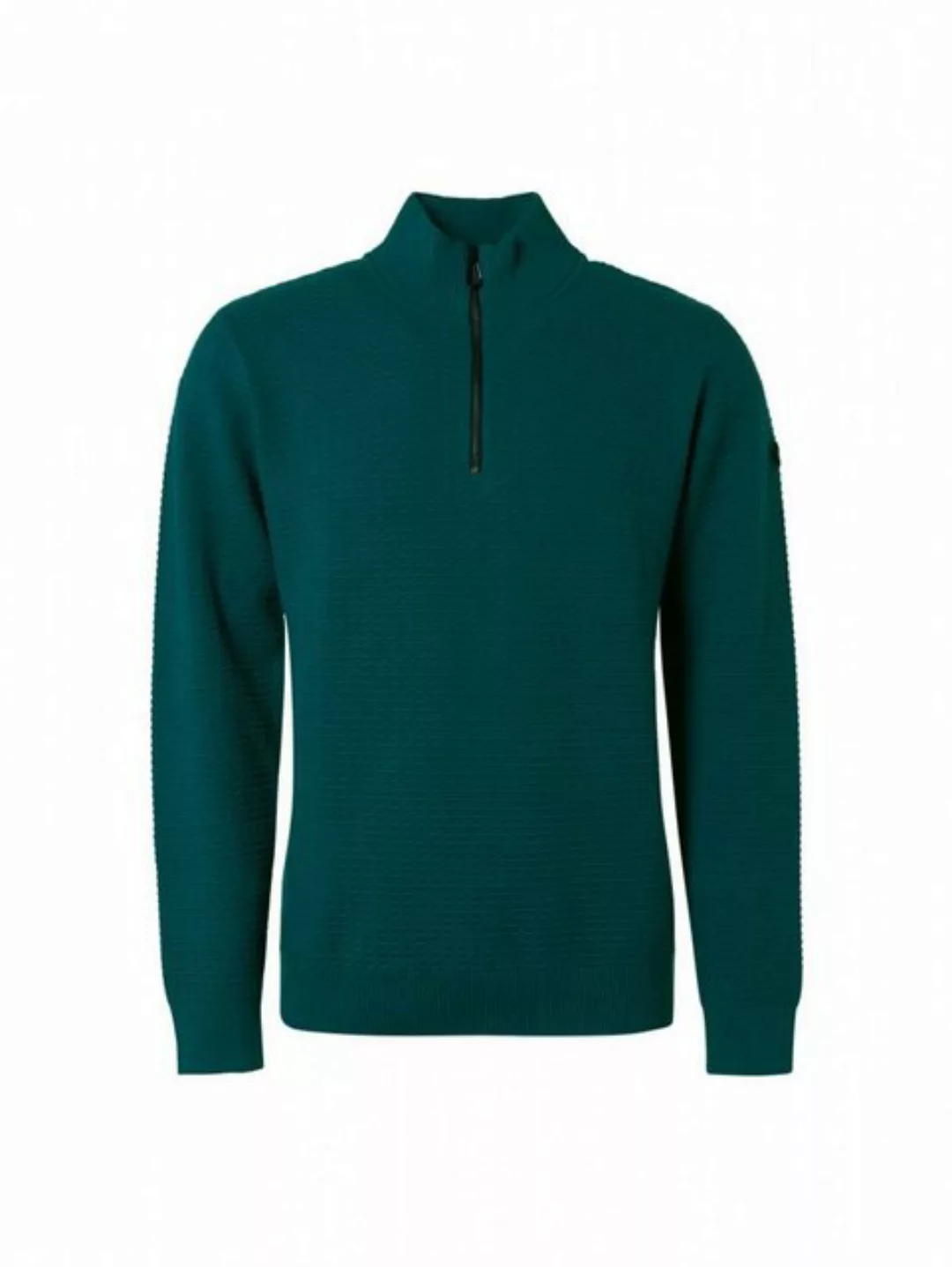NO EXCESS Strickpullover Pullover Half Zipper Solid Jacquard günstig online kaufen