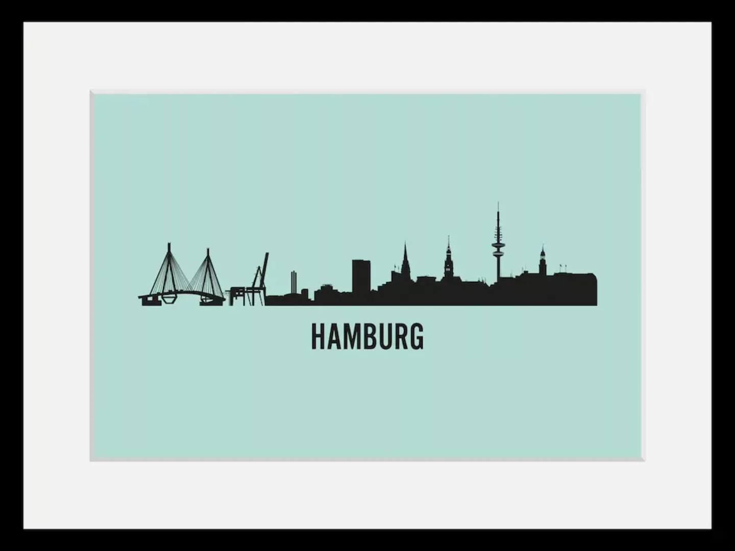 queence Bild "Hamburg Skyline", Städte-Stadt-Deutschland-Gebäude-Hamburg-Sc günstig online kaufen