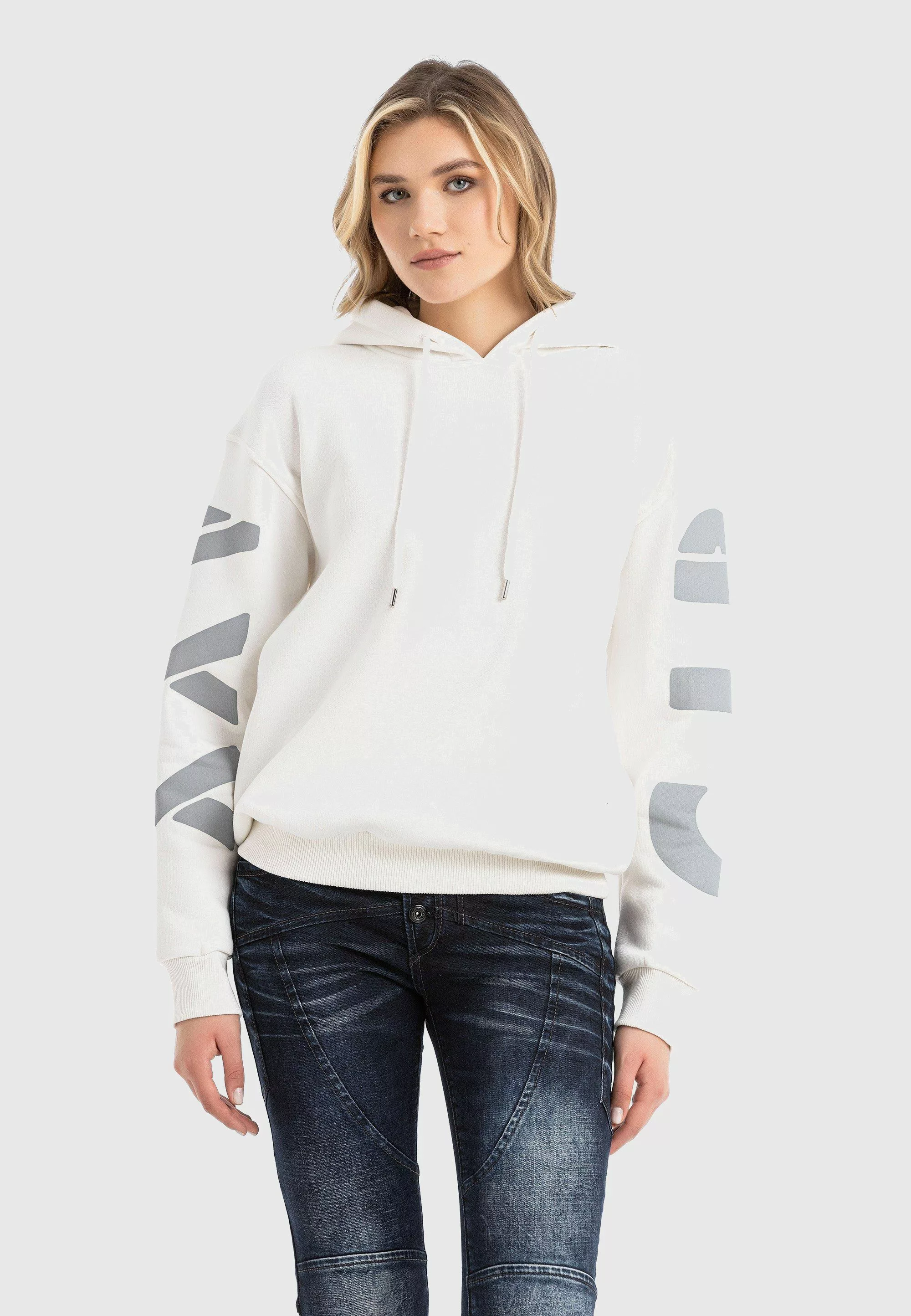 Cipo & Baxx Sweatshirt "HOODIE SWEATSHIRT", (1 tlg.), modisches Design mit günstig online kaufen