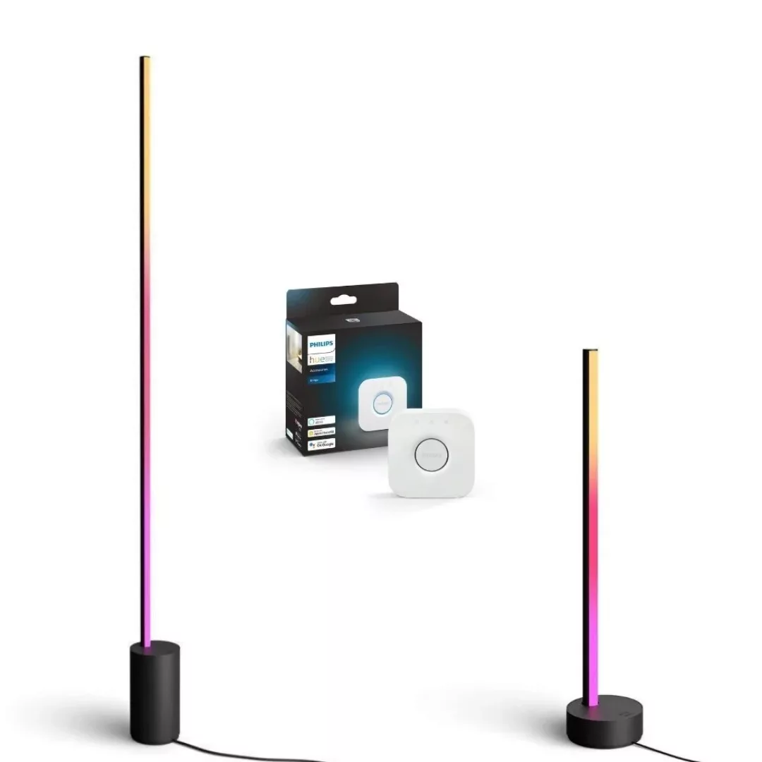 Philips Hue Bluetooth Gradient Starter Set Stehleuchte + Tischleuchte + Bri günstig online kaufen