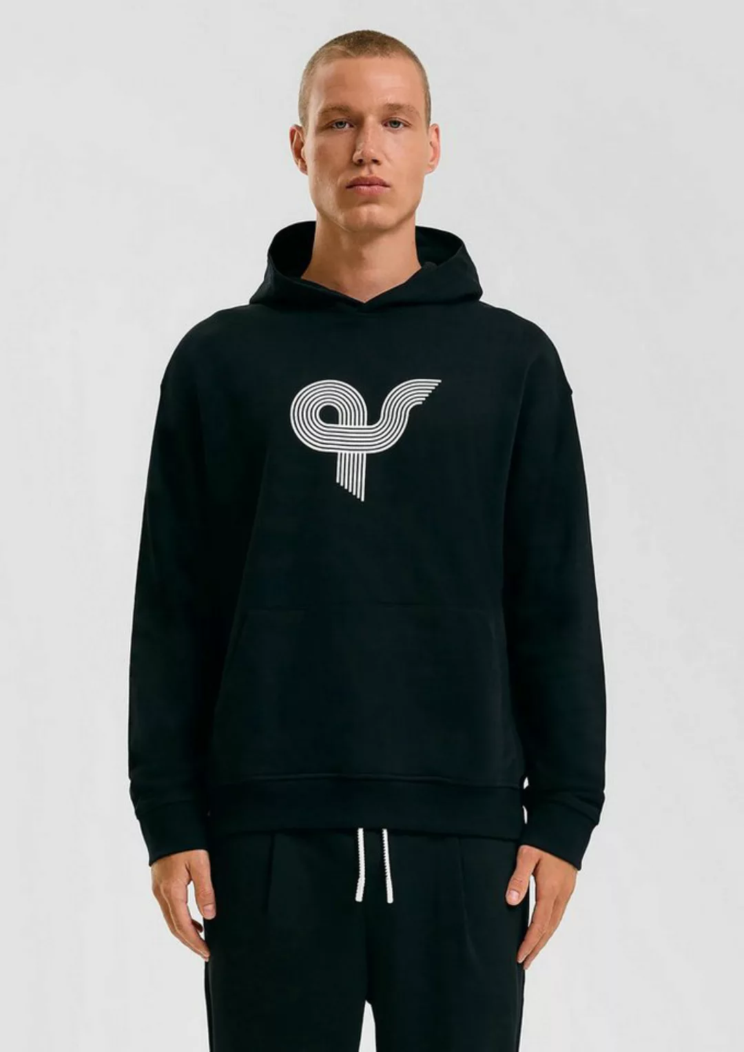 QS Sweatshirt STREETS Kapsel Hoodie aus schwerer Baumwolle mit Logodruck günstig online kaufen