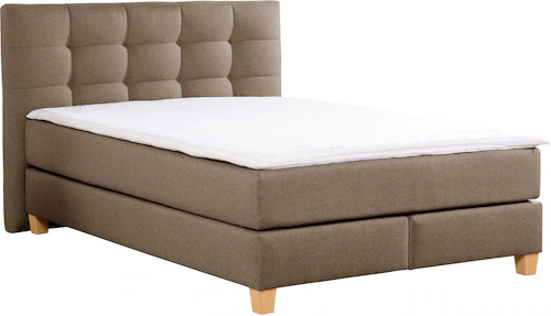 Home affaire Boxspringbett »Moulay«, inkl. Topper, in Überlänge 220 cm, 3 H günstig online kaufen