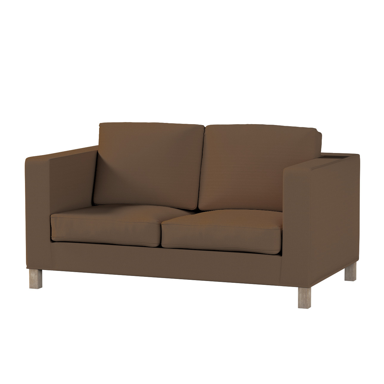 Bezug für Karlanda 2-Sitzer Sofa nicht ausklappbar, kurz, mocca, 60cm x 30c günstig online kaufen