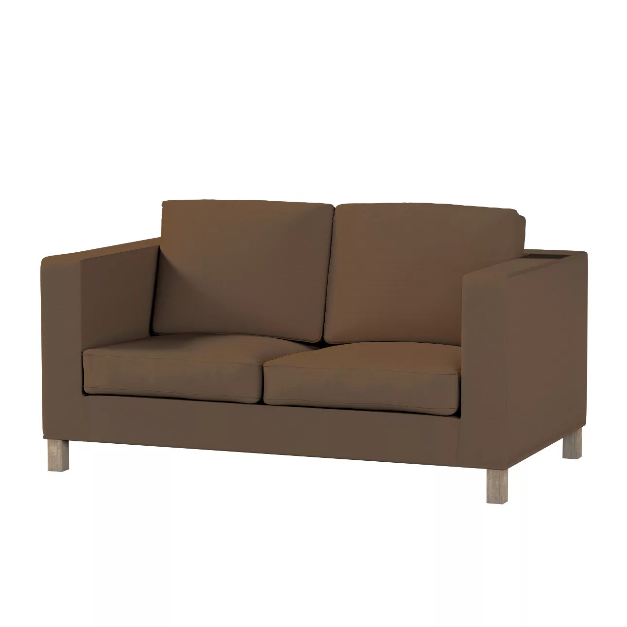 Bezug für Karlanda 2-Sitzer Sofa nicht ausklappbar, kurz, mocca, 60cm x 30c günstig online kaufen