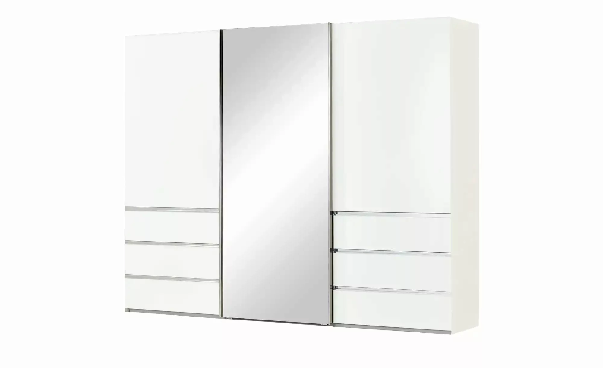 Schwebetürenschrank  3-türig  Mitta ¦ weiß ¦ Maße (cm): B: 250 H: 217 T: 67 günstig online kaufen