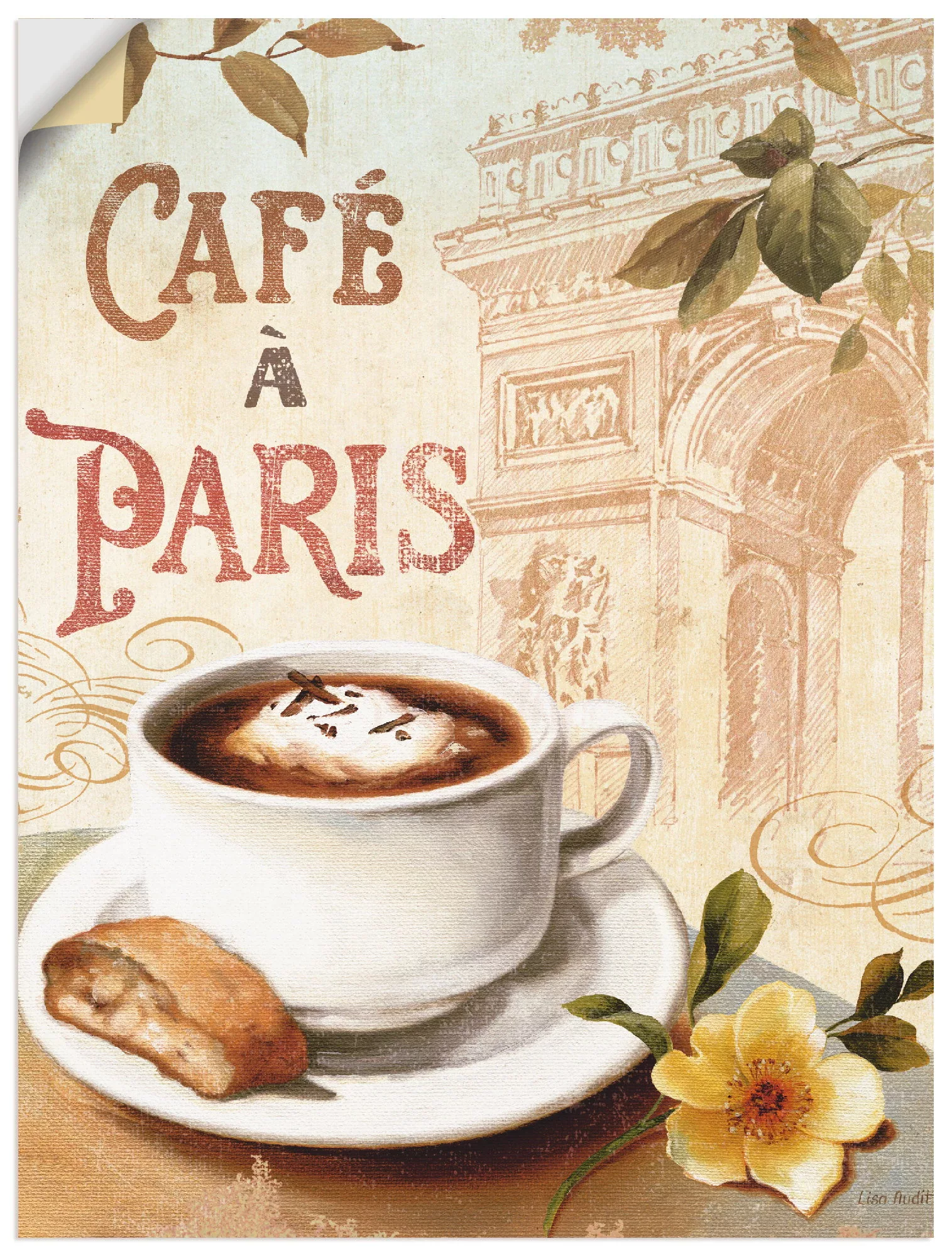 Artland Wandbild "Kaffee in Europa I", Getränke, (1 St.) günstig online kaufen