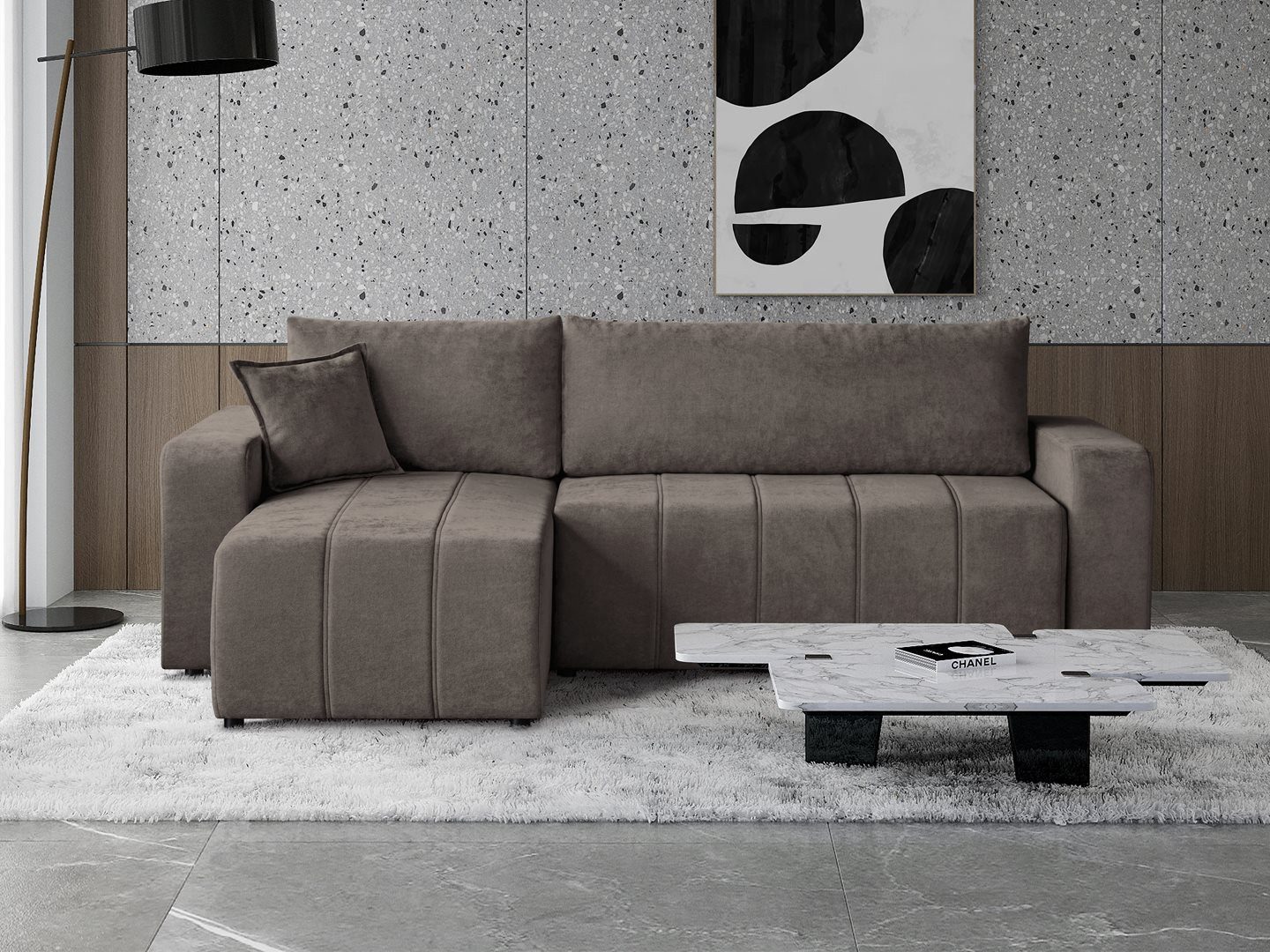 Beautysofa Ecksofa MORI, universelle Seite, mit günstig online kaufen