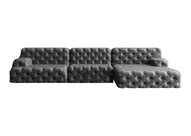 JVmoebel Ecksofa, Chesterfield U-Form Ecksofa Couch Design Polster Textil G günstig online kaufen