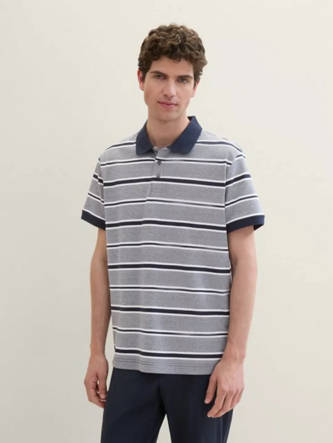 TOM TAILOR Poloshirt Poloshirt mit Streifenmuster günstig online kaufen