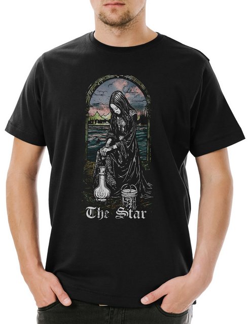 Urban Backwoods Print-Shirt Tarot B The Star Herren T-Shirt Set Card Karte günstig online kaufen