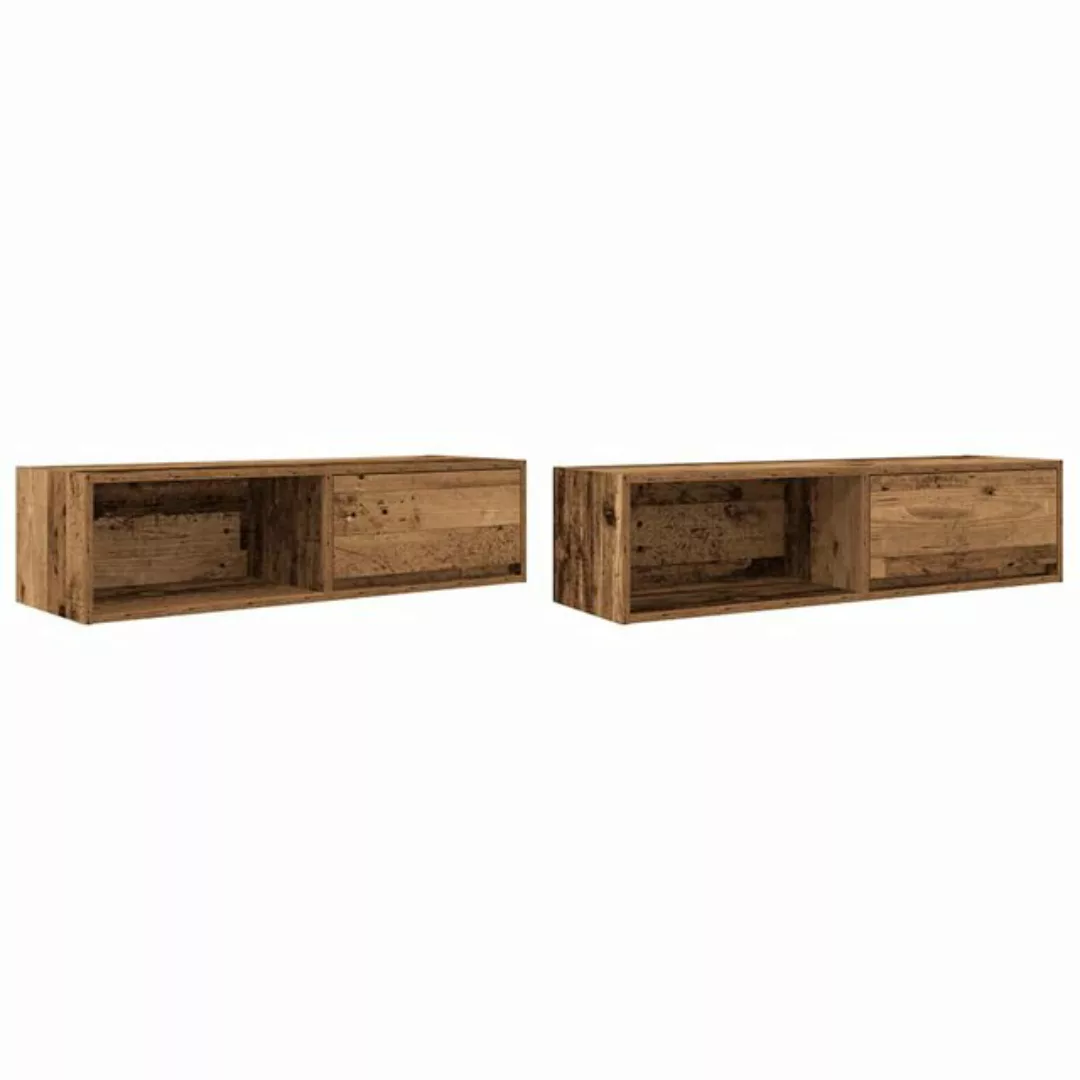 vidaXL TV-Schrank TV-Schränke 2 Stk. Altholz-Optik 100x31x25,5 cm Holzwerks günstig online kaufen