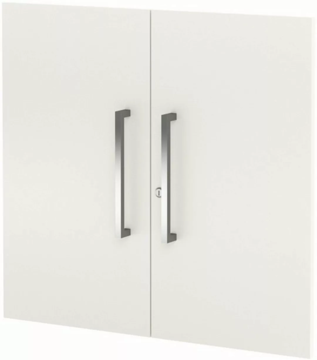 KERKMANN Aktenschrank Vorbautüren Aveto 2OH Set Breite 760mm weiß günstig online kaufen