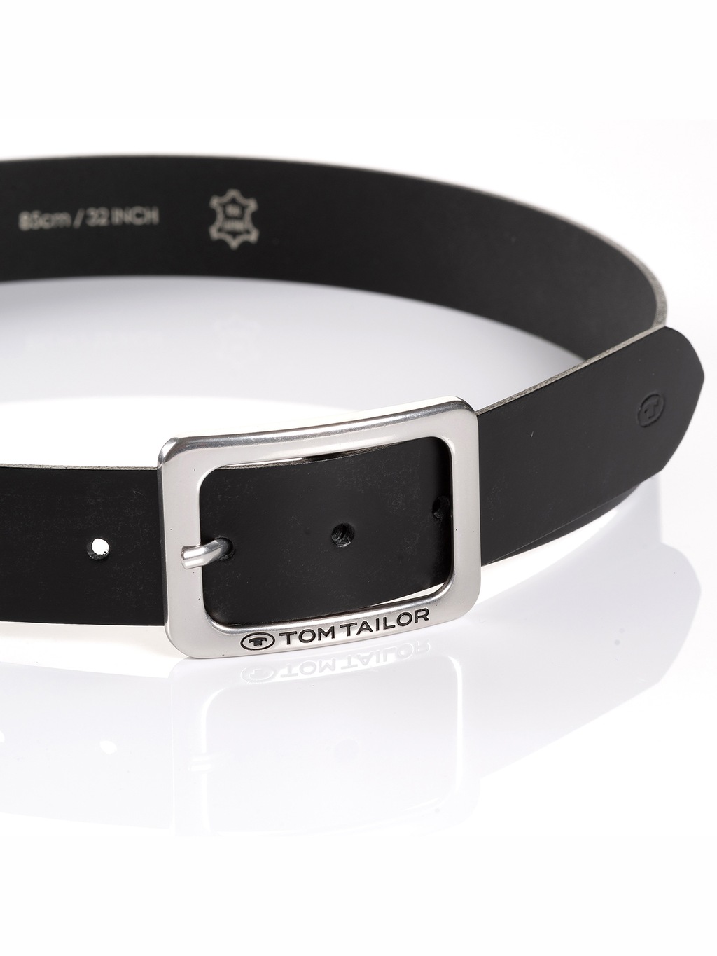 TOM TAILOR Ledergürtel "TTEVE", 4 cm breiter Damen Ledergürtel, kalssiches günstig online kaufen