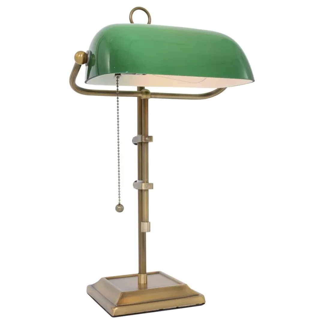 Schreibtischlampe Ancilla, verstellbar bronze/grün günstig online kaufen