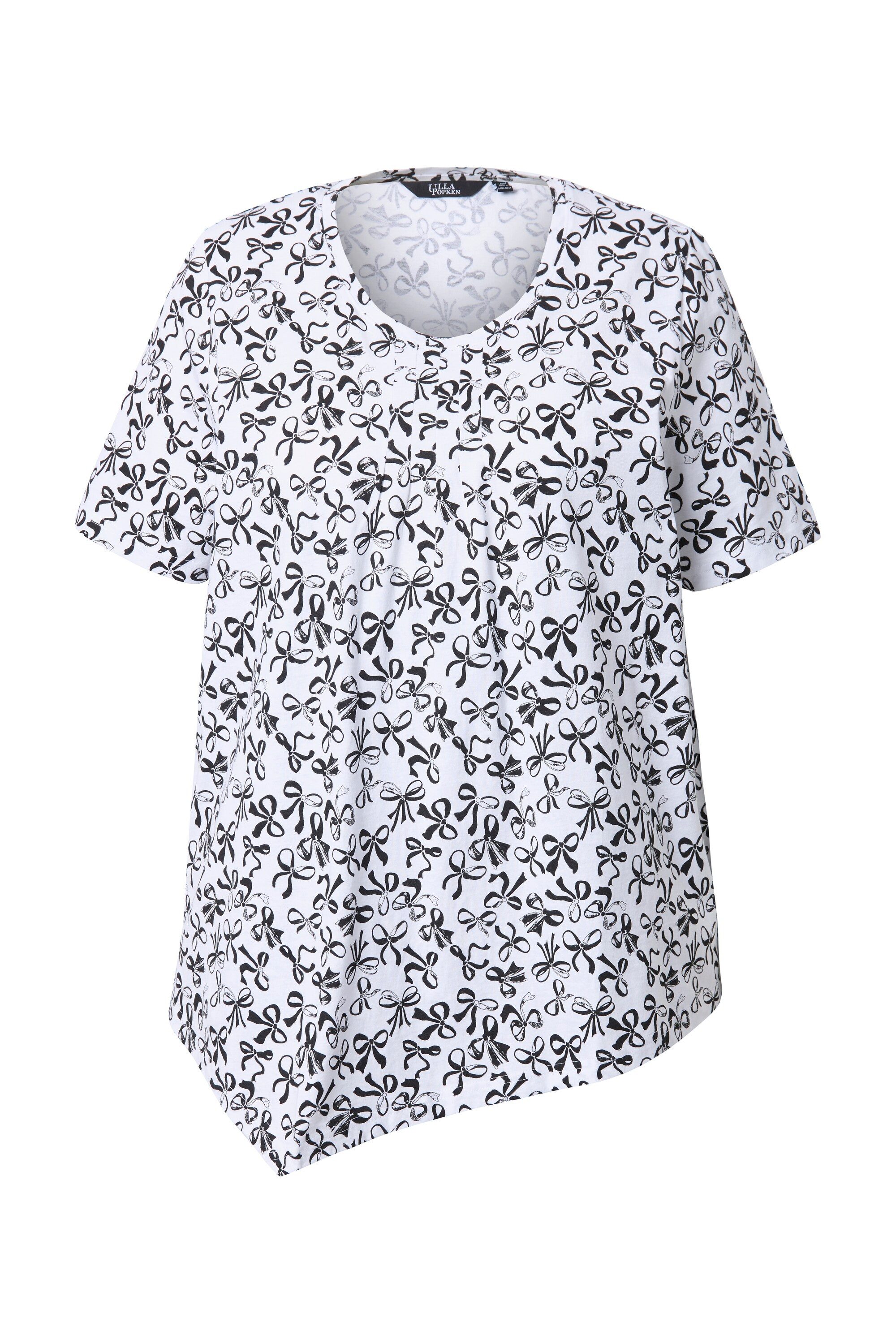Ulla Popken T-Shirt T-Shirt Schleifen Biesen günstig online kaufen