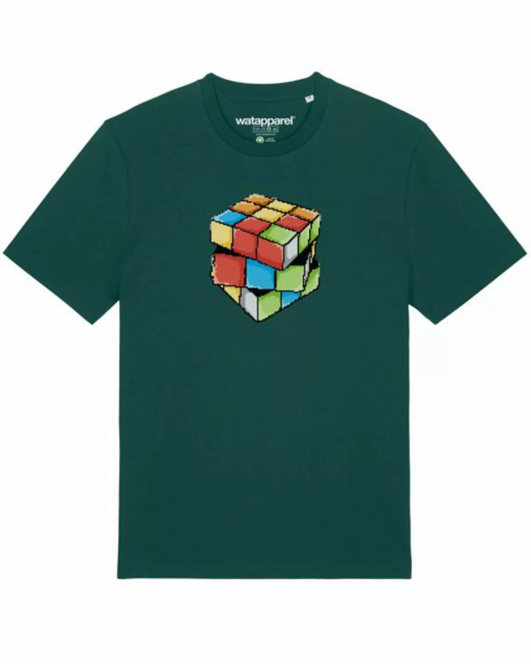 wat? Apparel Print-Shirt Pixel Zauberwürfel (1-tlg) günstig online kaufen
